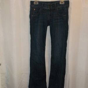 Hudson USA Double Fly Button Blue Denim Jeans